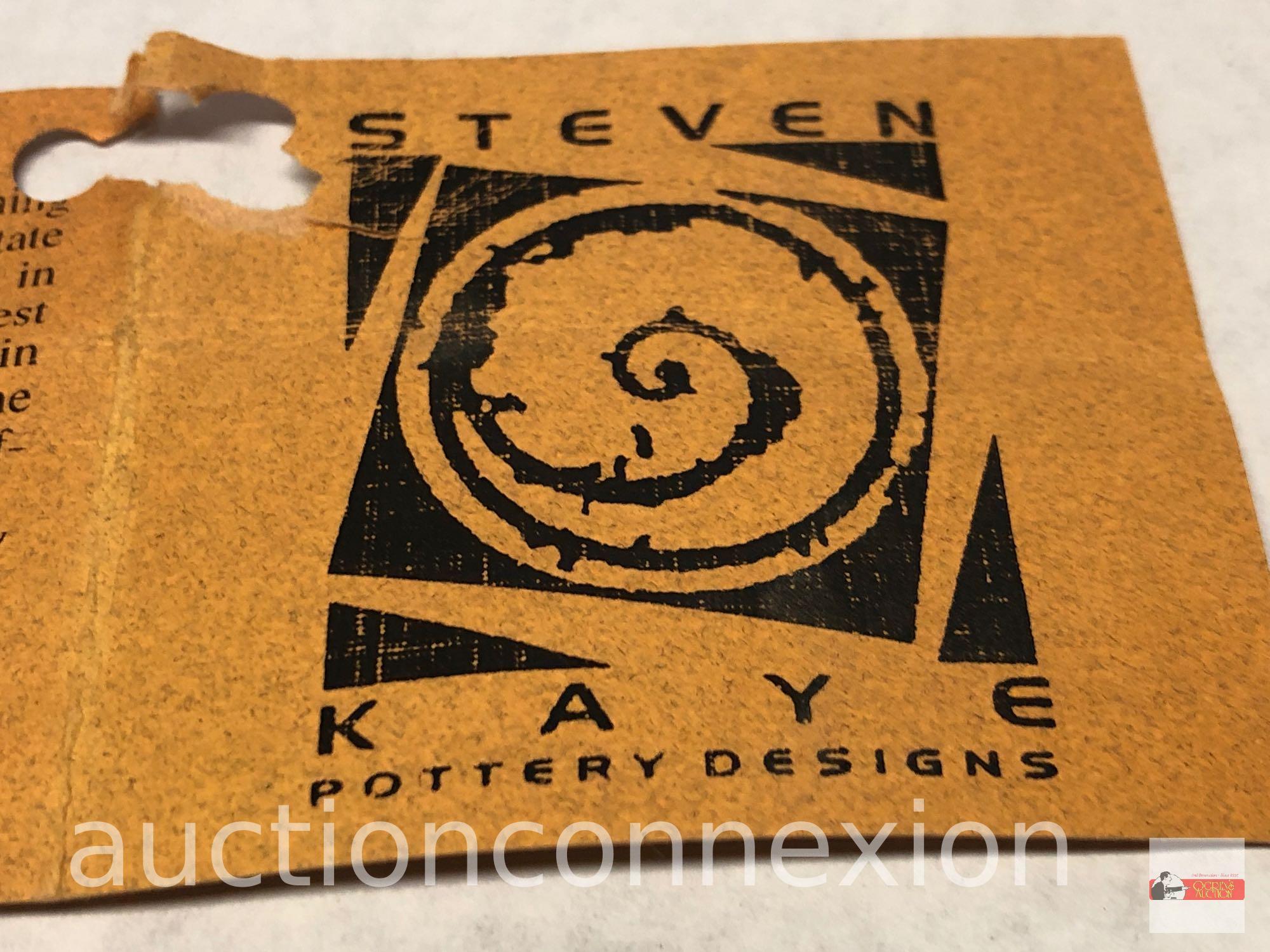 Pottery - Steven Kaye Designs, signed, dated 1998, Southwest stled vase