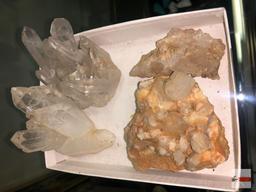 Quartz Crystal - 4 - Clusters, approx. 3"