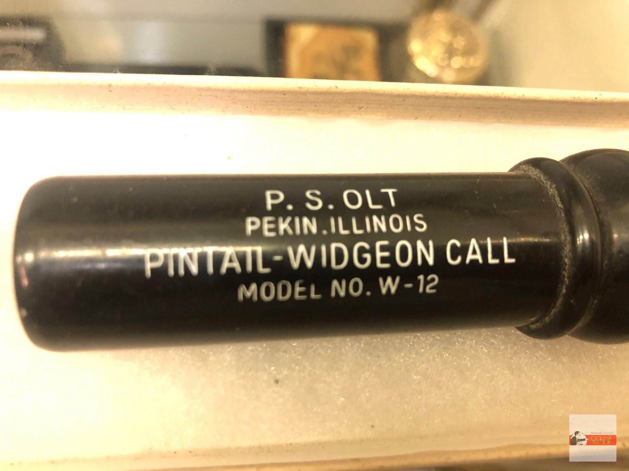 Duck Call - P.S. Olt Pekin, Il, Pintail-Widgeon call Model W-12, 4.75"