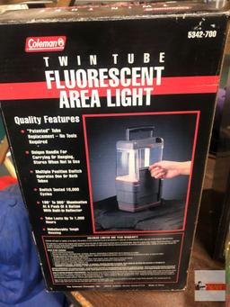 Coleman Twin Tube Fluorescent Area Light, orig. box
