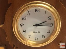 Clock - Wooden dresser clock, 8"h