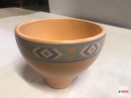 Southwest Chip/dip 2 pc. by Treasure Craft 13"wx3.5"h with detachable dip bowl 5"wx3.75"h
