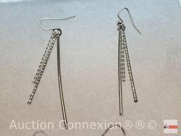 Jewelry - Earrings, 2 pr. dangle designer, pierced