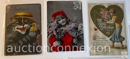 Ephemera - Vintage postcards, early 1900's Merry Widow, cartoon etc., 11 ct
