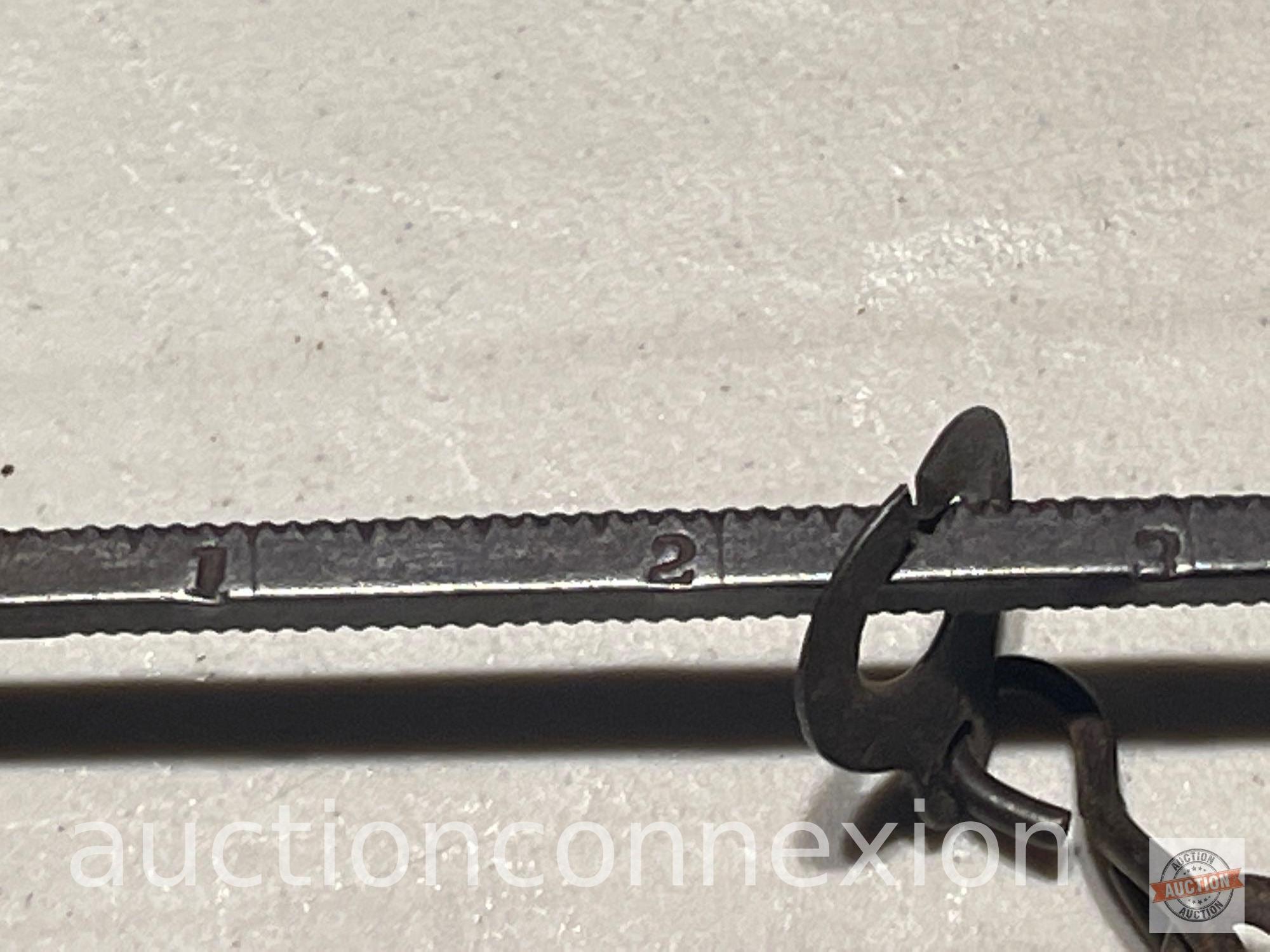 Vintage cast iron Balance scale with 3 hooks, Cotton or small Hide, Star Mark, 10 - 50 lbs, 17"