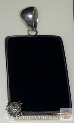 Jewelry - Black onyx pendant in .925 silver