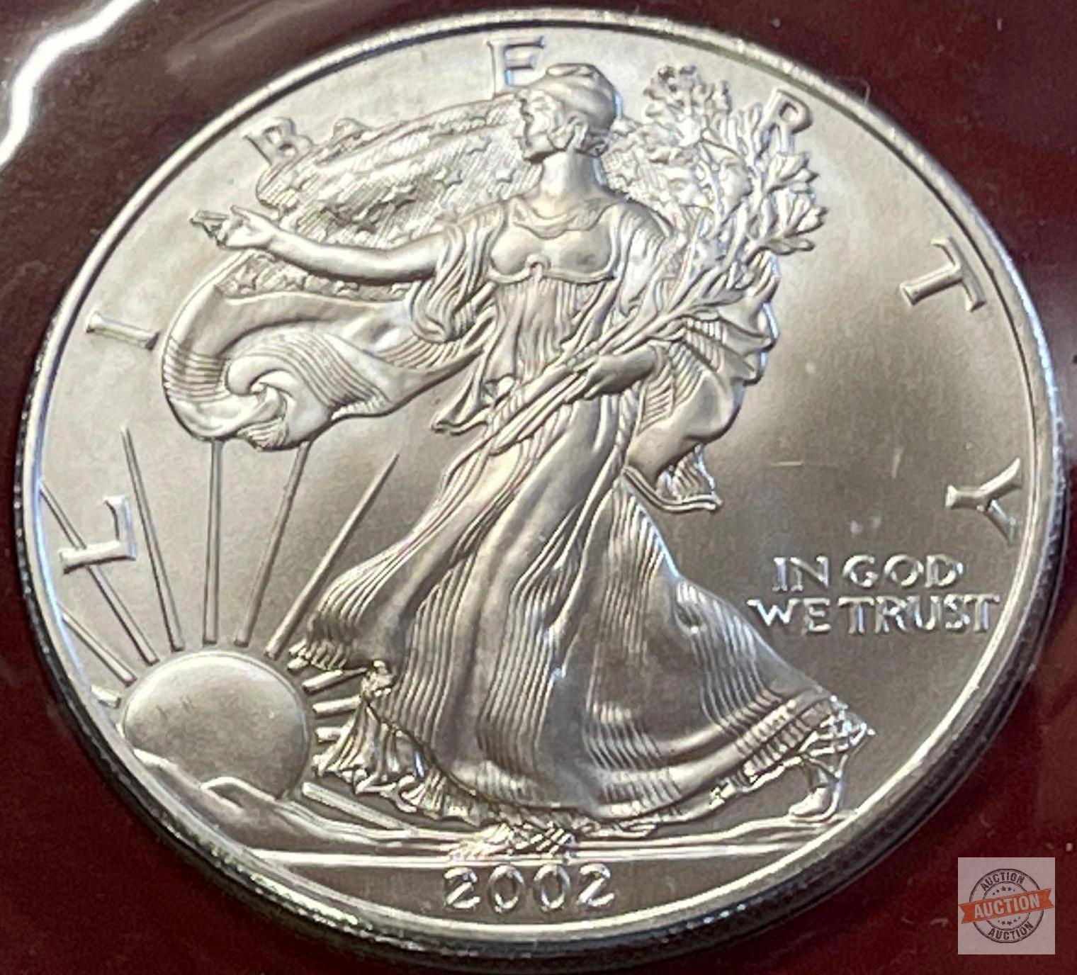 4 Silver dollars 1794, 1881, 1926, 2002, 4 Centuries of Silver Dollars