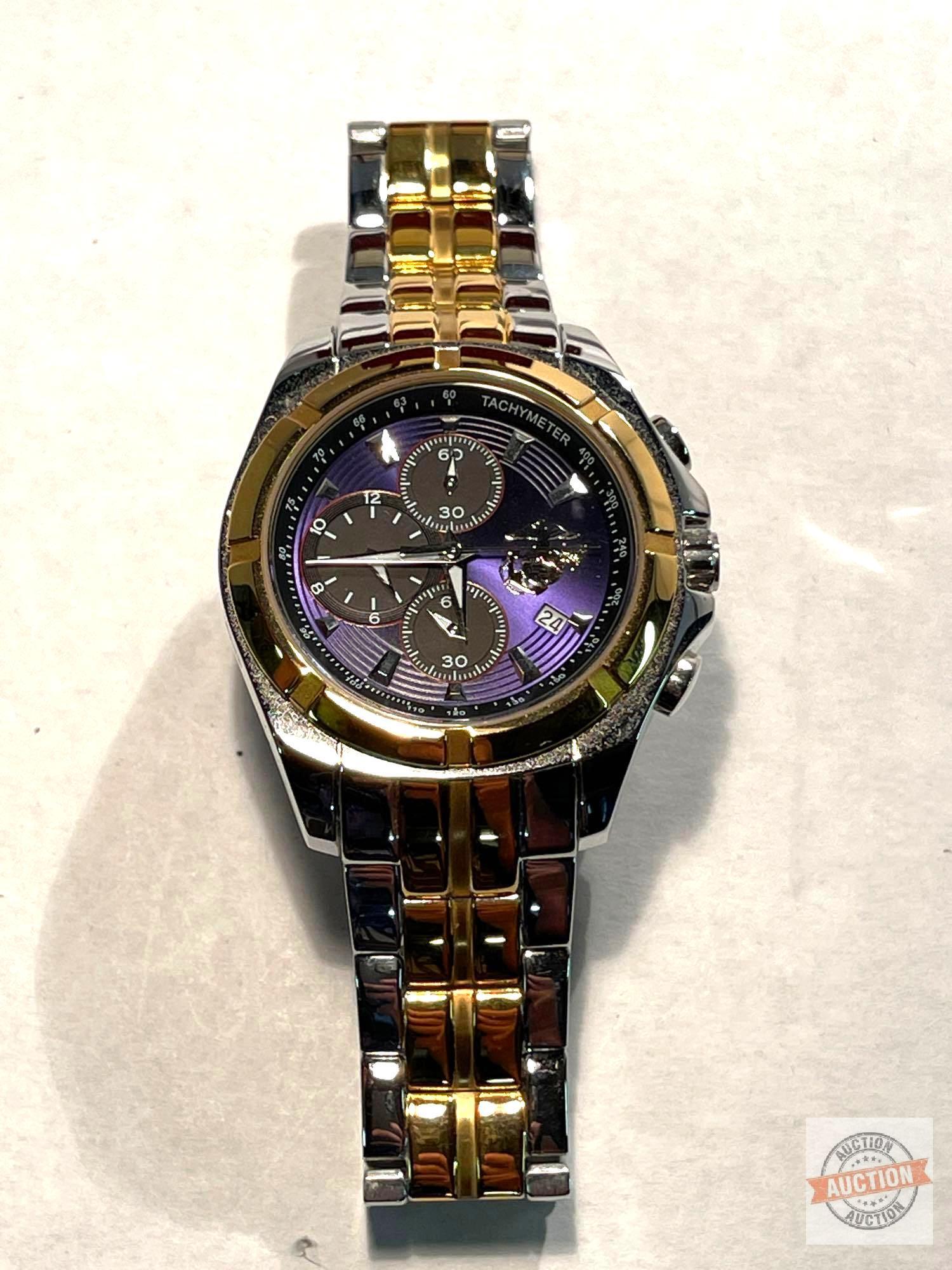 Jewelry - Wrist Watch, Bradford Exchange, USMC Semper Fi Commemorative Watch, #736/5000