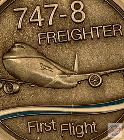 Coin - Boeing 747-8 Freighter First Flight commemorative coin