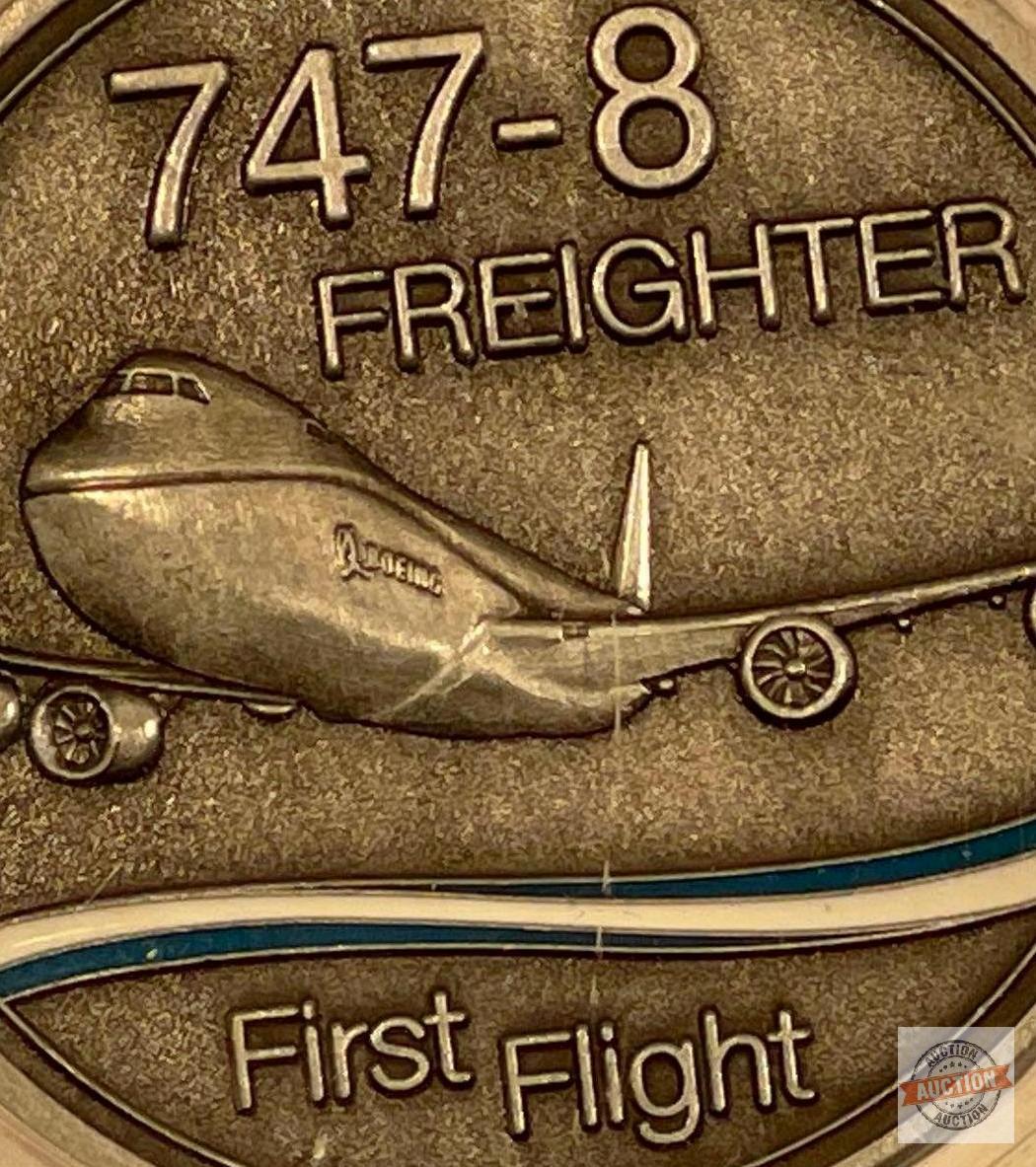 Coin - Boeing 747-8 Freighter First Flight commemorative coin