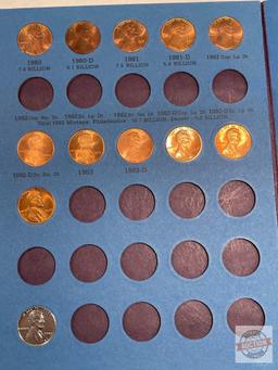 Lincoln Memorial Cents Booklet, 58 coins