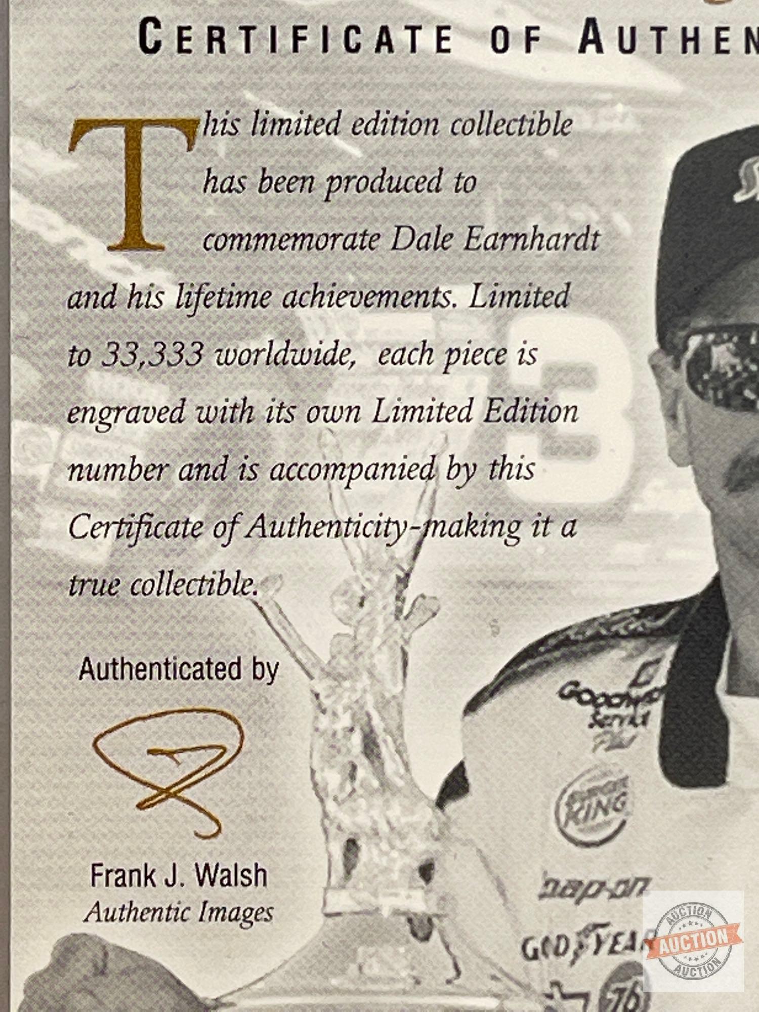 Dale Earnhardt #3 Limited Edition Collectible Gold card
