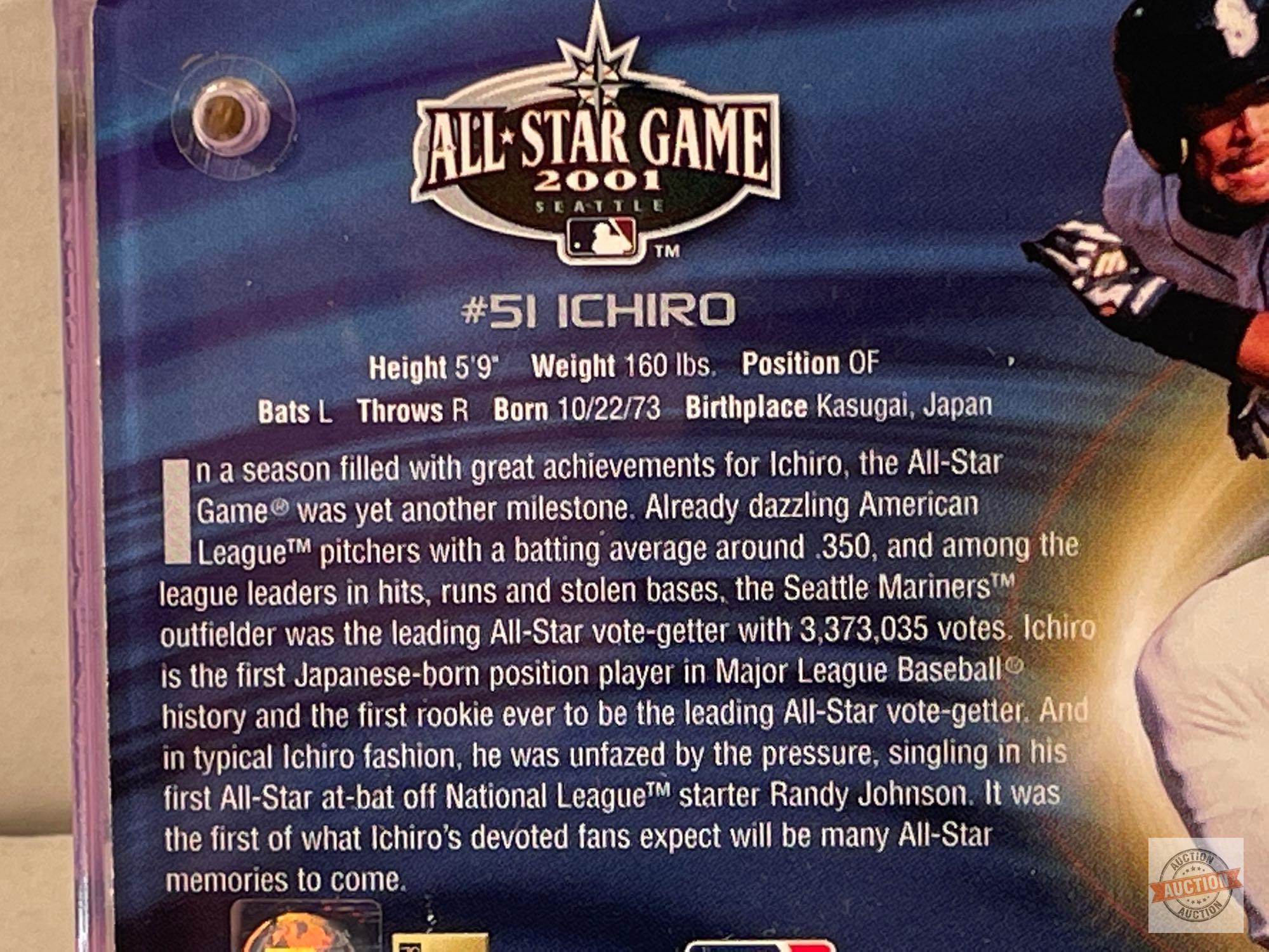 2001 All-Star Ichiro Limited-Edition gold foil signature card