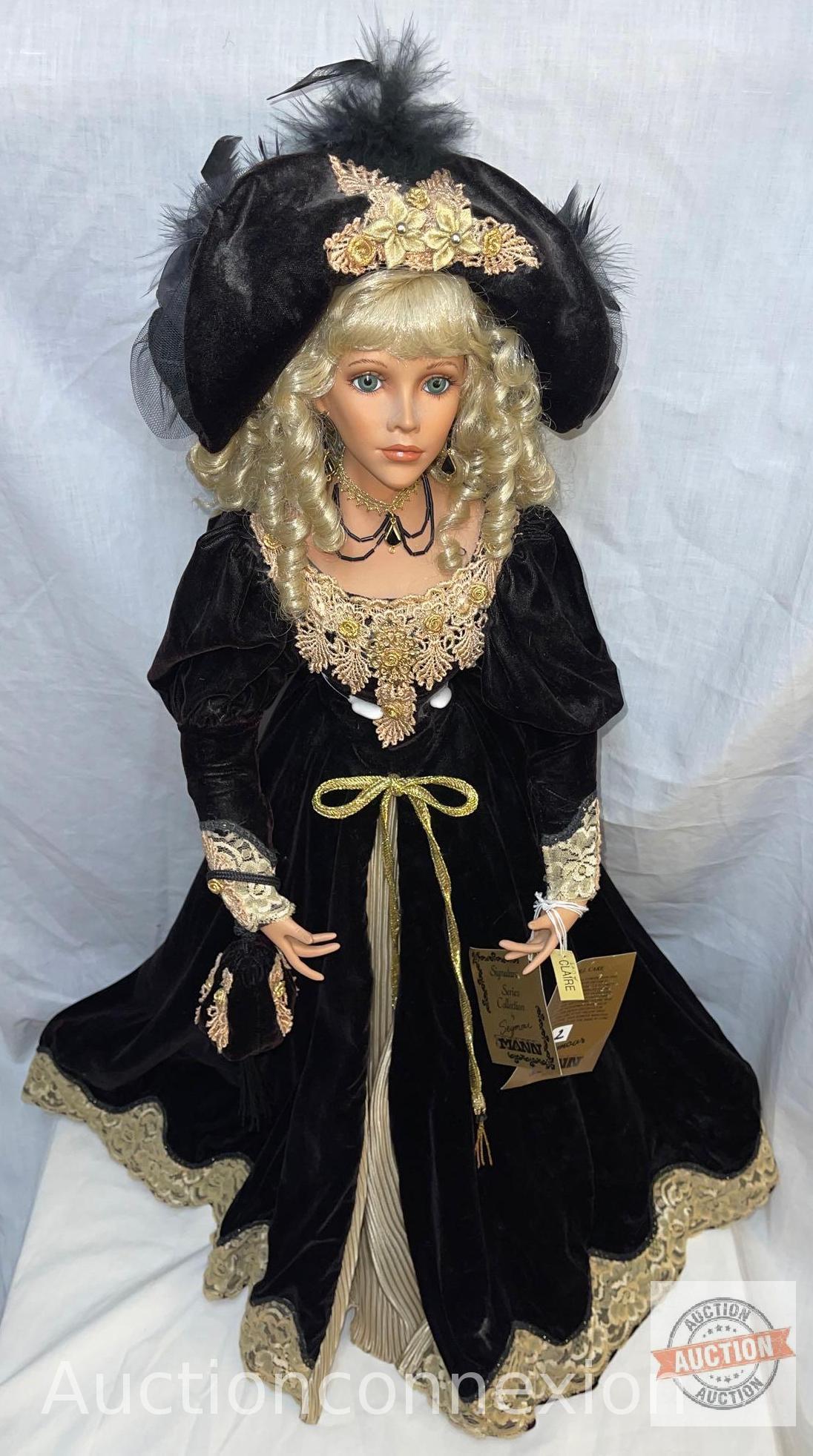 Doll - Porcelain Collector Doll, Seymour Mann, 30"