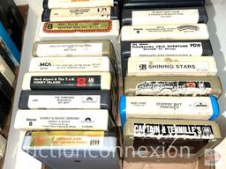 Music - Vintage 8-track tapes, 24 ct.