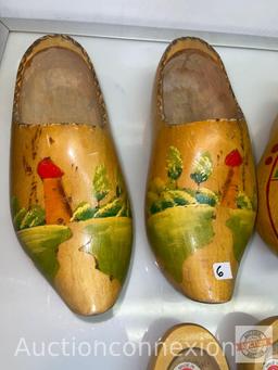 Wooden Shoes - 3 pair hand painted