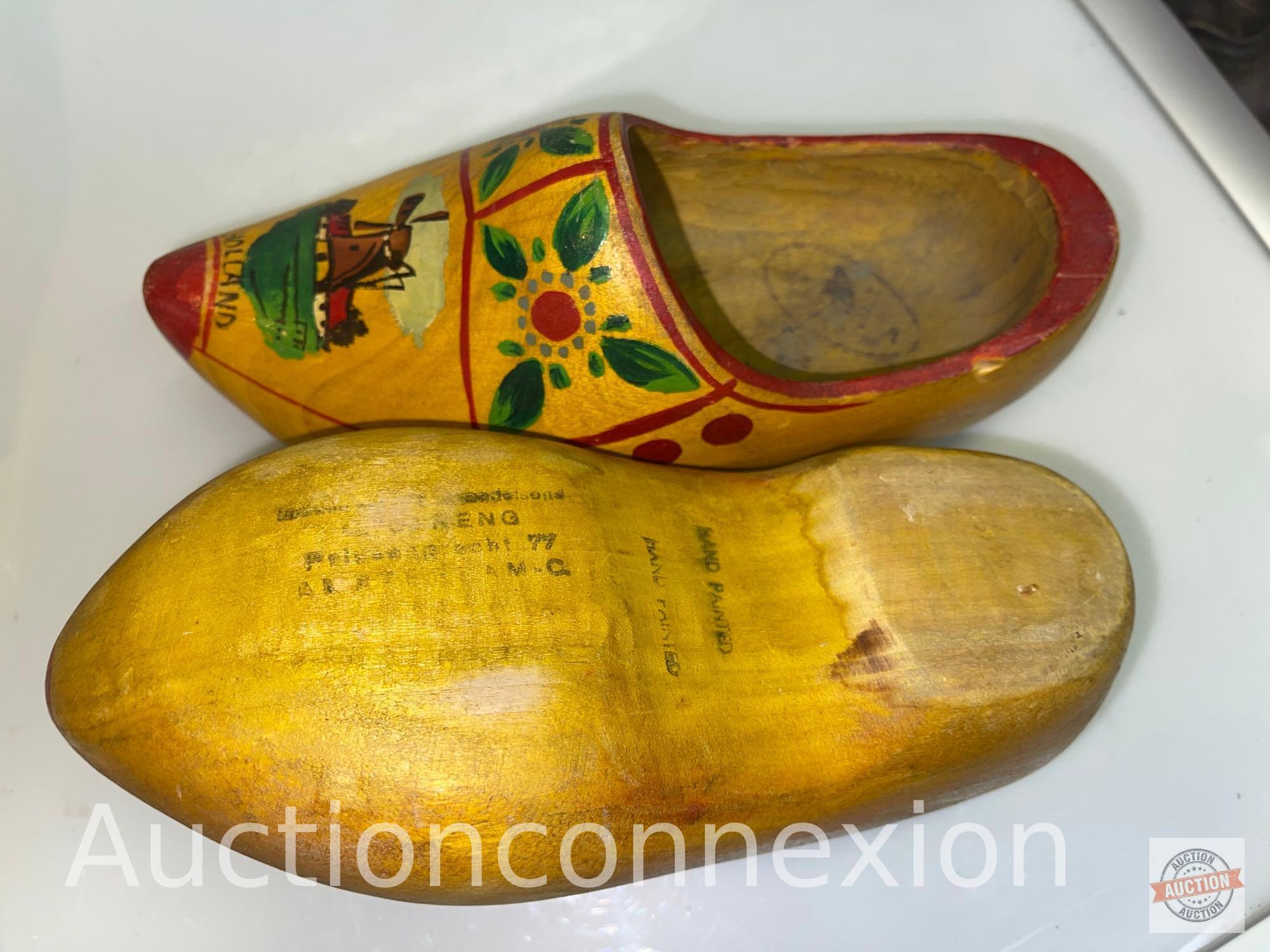 Wooden Shoes - 3 pair hand painted