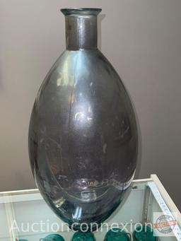 Glass Vase - Very large oval glass vase