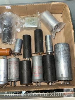 Vintage voltage radio transistor components