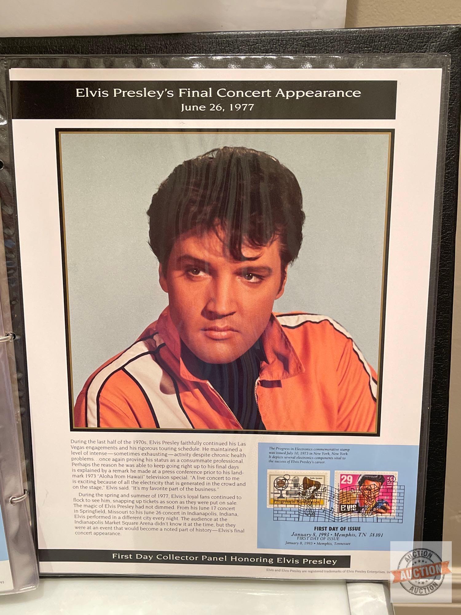 Stamps - The Life of Elvis Presley First Day Panel Collection