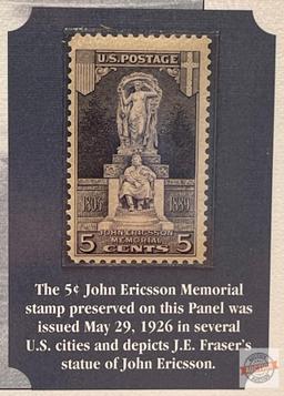 Stamps - The First Commemorative Stamp Issues, 5-cent John Ericsson Memorial stamp