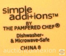 Dishware - Pampered Chef Simple Addi+ions, 7 pc snack set