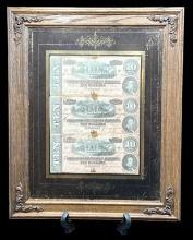 Framed Authentic Confederate States of America
