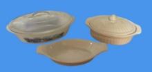 (3) Small Baking Dishes Including: Glasbake