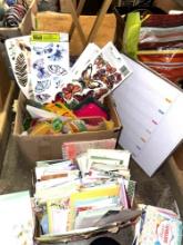 Craft Lot- Box full of New Greeting cards, New stickers and more