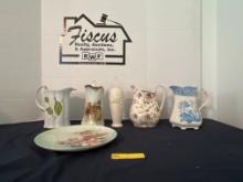 Decorative Pitchers, Vases & Plate