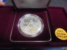 1988 United States Mint Olympic Coins Uncirculated Silver Dollar