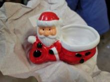 Porcelain Santa with Bowl