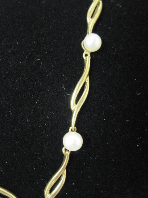 10k Gold 16" Pearl Necklace