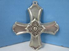 2004 Annual Reed & Barton Sterling Silver Christmas Cross Ornament-Wgt. 14.23G+/-, Ret. $99.95