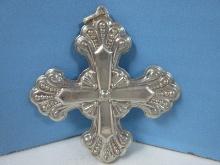 2008 Annual Reed & Barton Sterling Silver Christmas Cross Ornament-Wgt 14.77G+/-, Ret. $119.95