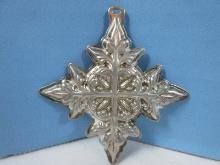 1982 Annual Reed & Barton Sterling Silver Christmas Cross Ornament-Wgt. 12.14G+/-, Ret. $99.95