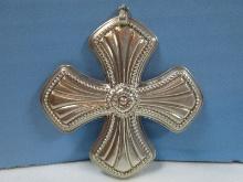 2014 Annual Reed & Barton Sterling Silver Christmas Cross Ornament-Wgt. 15.85G+/-, Ret. $280