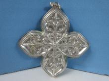 1984 Annual Reed & Barton Sterling Silver Christmas Cross Ornament- Wgt. 13.82G+/-, Ret. $99.95