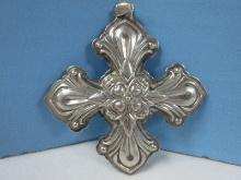 2000 Annual Reed & Barton Sterling Silver Christmas Cross Ornament-Wgt. 18.34G+/-, Ret. $89.95