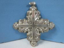 1983 Annual Reed & Barton Sterling Silver Christmas Cross Ornament-Wgt. 15.0G+/-, Ret. $89.95