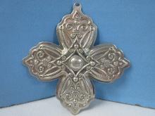 2010 Annual Reed & Barton Sterling Silver Christmas Cross Ornament-Wgt. 17.08G+/-, Ret. $140