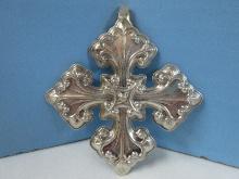 2013 Annual Reed & Barton Sterling Silver Christmas Cross Ornament-Wgt. 18.31G+/-, Ret. $120