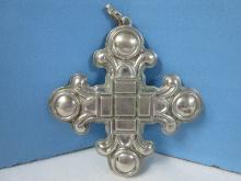 2002 Annual Reed & Barton Sterling Silver Christmas Cross Ornament-Wgt. 16.45G+/-, Ret. $89.95