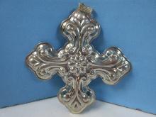 2016 Annual Reed & Barton Sterling Silver Christmas Cross Ornament-Wgt. 17.76G+/-, Ret. $89.95