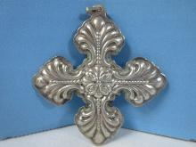 1995 Annual Reed & Barton Sterling Silver Christmas Cross Ornament-Wgt. 12.73G+/-, Ret. $79.95