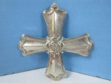 2009 Annual Reed & Barton Sterling Silver Christmas Cross Ornament-Wgt. 15.12G+/-, Ret. $150