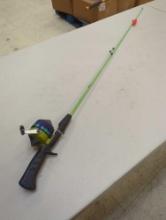 Zebco 4' fishing rod. Comes as is shown in photos. Appears to be used.