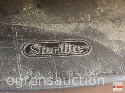 Stacking Drawers - Sterilite 4 drawer, black, 24"hx12.5"w