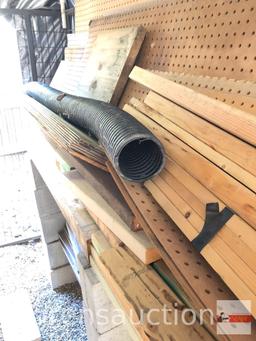 Building supplies - cinder blocks and misc. wood