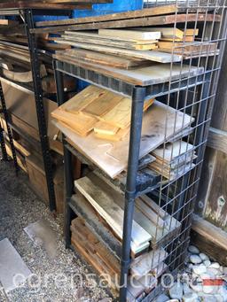 Building Supplies - misc. wood and metal storage racks